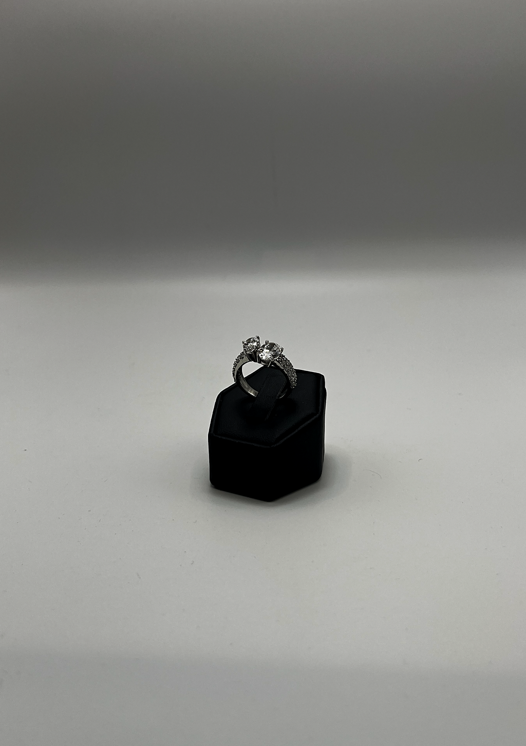 Handmade 18Kt White Gold Two-Stone Diamond Ring by Gianni Sechini – Lab-Grown Brilliance