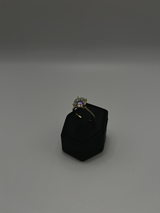 Handmade 14Kt Gold Moissanite & Diamond Halo Ring by Gianni Sechini – 3.51 CT Total Gem Weight