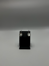 Handmade 18Kt White Gold Mother-of-Pearl & Diamond Drop Earrings by Gianni Sechini – 1.25 CT Diamonds