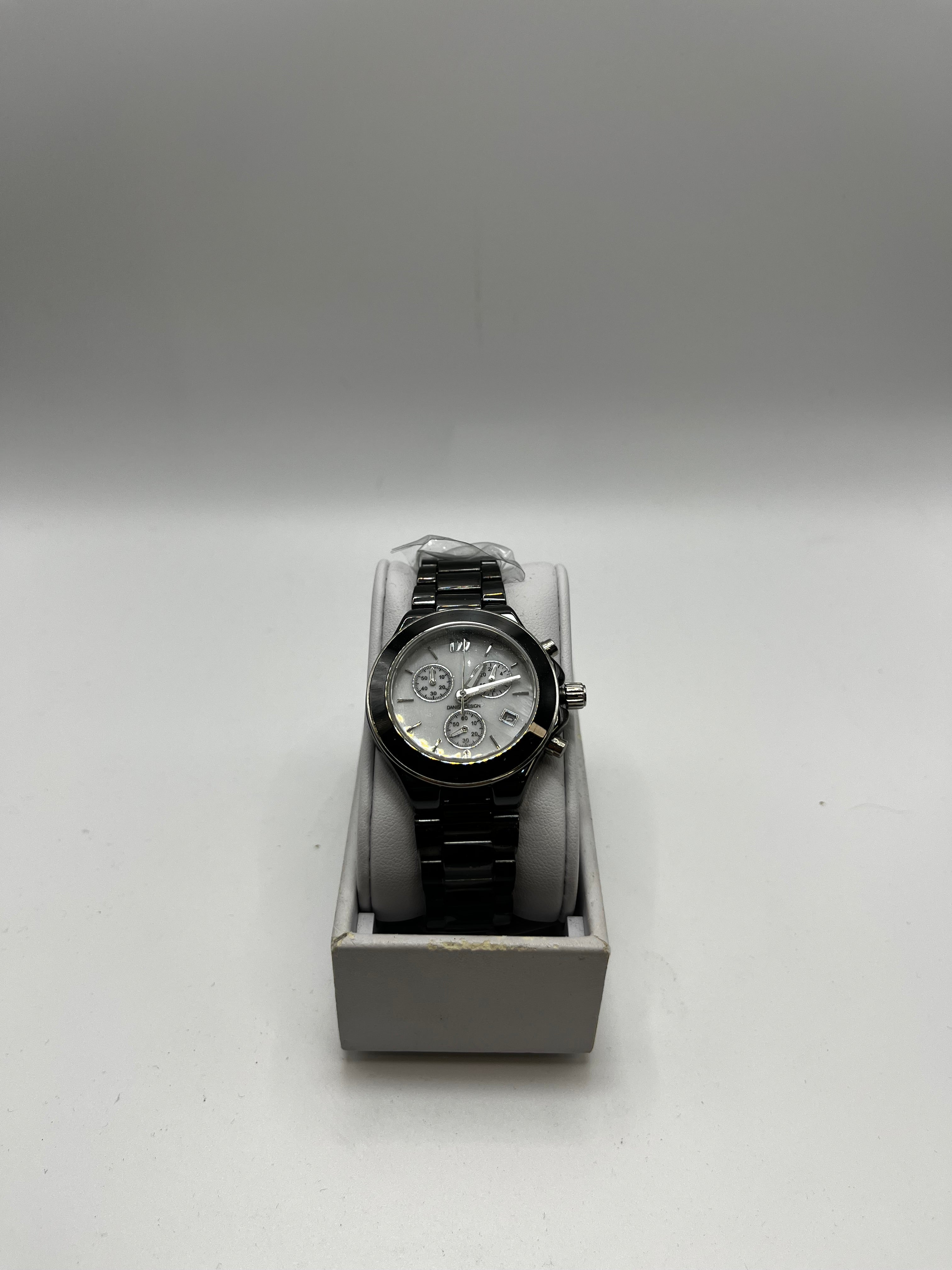 Danish Design Ladies Black Ceramic Chronograph