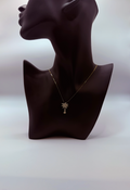 Handmade 14Kt Gold Pave Diamond Palm Tree Pendant Necklace by Gianni Sechini – 0.34 CT G/VS1 Diamonds