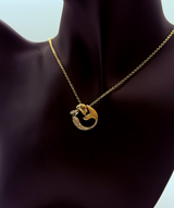Handmade 18Kt Gold Pave Diamond Mermaid Pendant Necklace by Gianni Sechini – 0.25 CT G/VS1 Diamonds