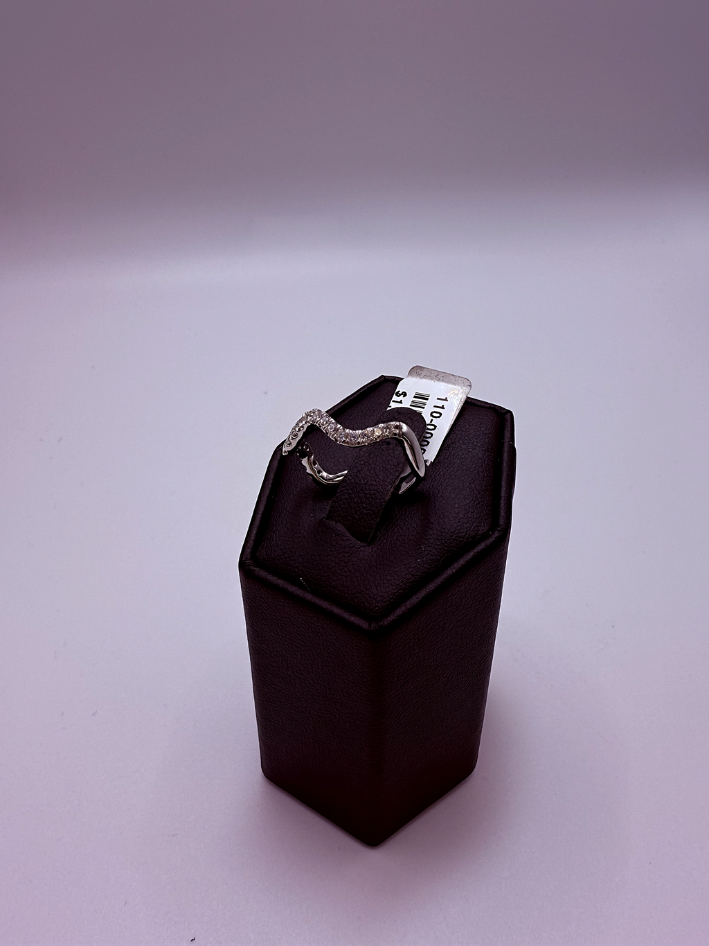 Handmade 14Kt White Gold Wavy Diamond Ring by Gianni Sechini – 0.28 CT G/VS1 Diamonds