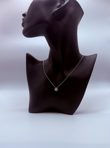 Handmade 18Kt White Gold Diamond Cushion Pendant Necklace by Gianni Sechini – 0.54 CT G/H-VS1 Diamonds