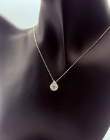 Handmade 18Kt Gold Mixed-Cut Diamond Teardrop Pendant Necklace by Gianni Sechini – 0.87 CT G/VS1 Diamonds