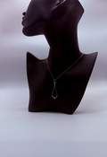 Handmade 14Kt White Gold Diamond Open Diamond Pendant Necklace by Gianni Sechini – 0.06 CT G/VS1 Diamond