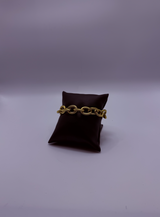 Elegatto Gold Rope Chain Bracelet by Gianni Sechini