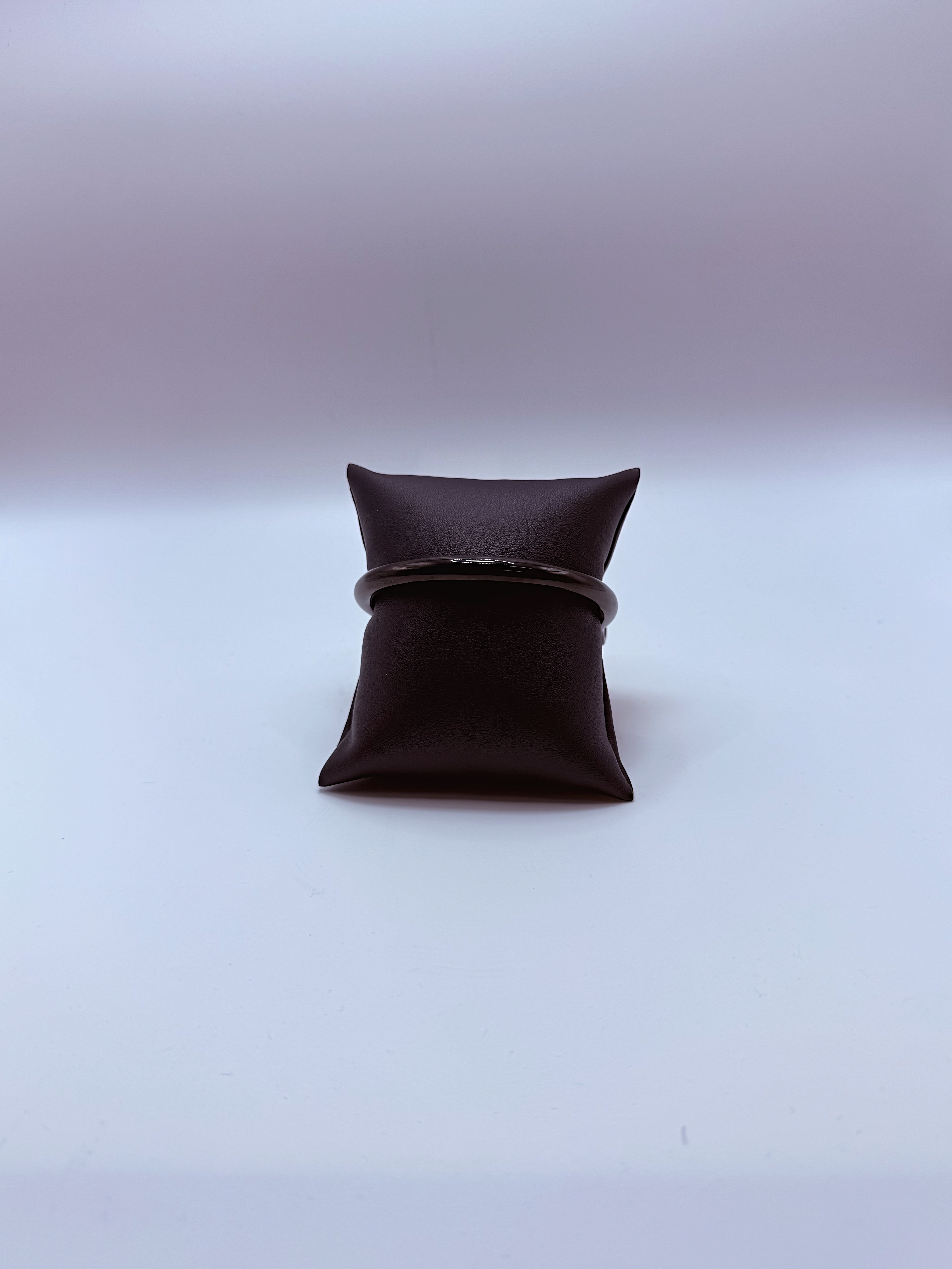 Elegatto Black Bar Cuff Bracelet by Gianni Sechini