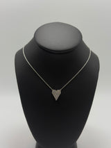 Pavé Diamond Heart Pendant Necklace in 925 Sterling Silver by Gianni Sechini