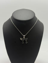 Chai Diamond Pendant Necklace in 14K White Gold by Gianni Sechini