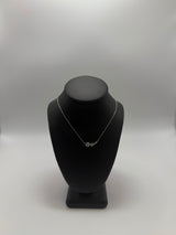 Graduating Diamond Bar Pendant Necklace in 925 Sterling Silver by Gianni Sechini