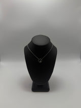 Square Diamond Pendant Necklace in Sterling Silver by Gianni Sechini