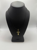 Classic Cross Pendant Necklace in 14K Yellow Gold by Gianni Sechini